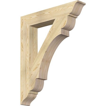 Ekena Millwork Olympic Traditional Rough Sawn Bracket, Douglas Fir, 6"W x 36"D x 44"H BKT06X36X44OLY01RDF